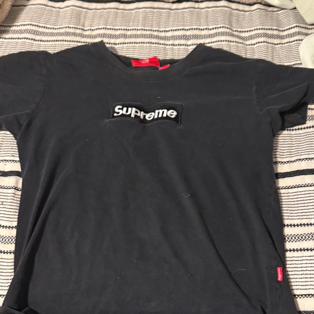 Supreme Kids Tee in Classic Black
